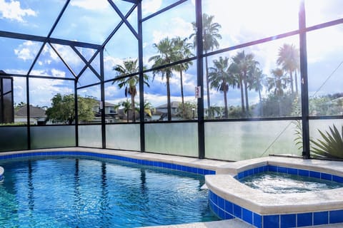 Enjoy a swim with your family in your private heated pool or unwind in the spa.