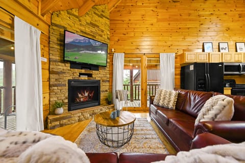 Get warm and cozy at this amazing cabin.