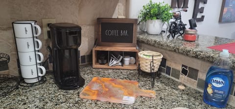 Kitchen - Coffee bar with complimentary K-cups to get your day started right.