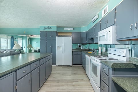 Fully stocked kitchen