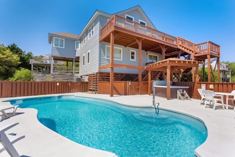 Enjoy a dip in the Private Pool and relax in the bubbly Hot Tub!