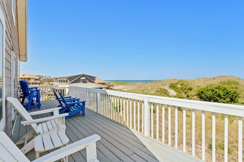 Step out onto the oceanfront deck and take in sweeping views of the Atlantic while enjoying fresh coastal breezes.