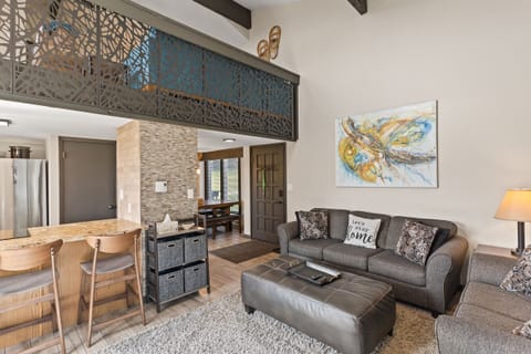 Living Area w/ Soaring Ceilings
