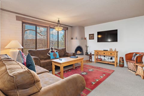 Living Room with Kiva Fireplace