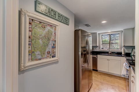 Roomy galley style kitchen