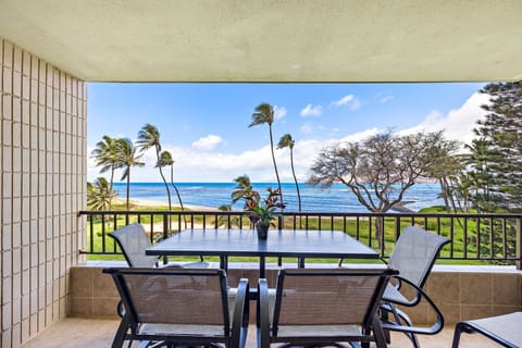 Enjoy your morning coffee with stunning panoramic ocean views from this private balcony. Perfect for watching the sunrise or relaxing after a day at the beach.