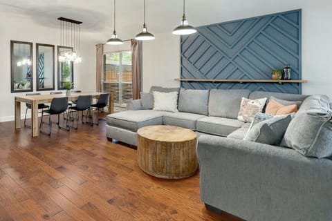 Gather in style in this bright North Austin living space near The Domain.