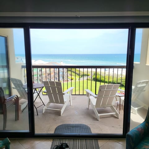 Deck view of beach and ocean!