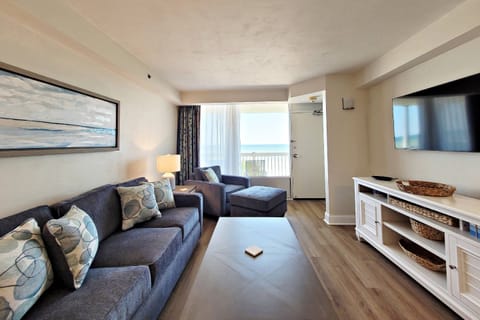 Privately owned and newly decorated oceanfront unit.