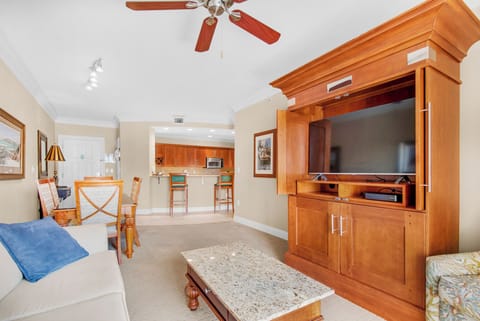 Living room to kitchen view