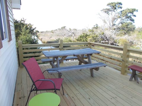 Your private canal view deck