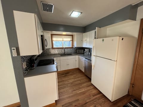 Everything you need to cook, eat, and clean up,