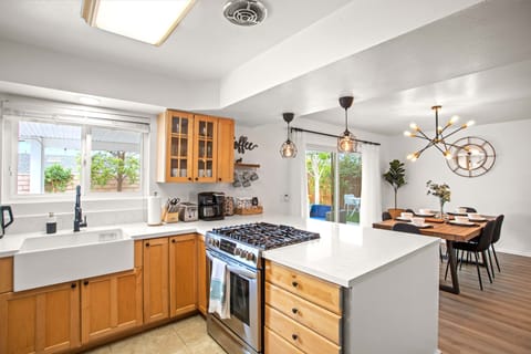 Kitchen and dining area