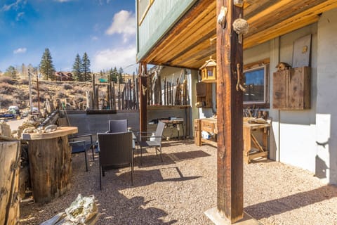 Outdoor living and entertainment area.