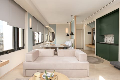 Superior Studio Suite, Jetted Tub, Sea View | Blackout drapes, iron/ironing board, free WiFi, bed sheets