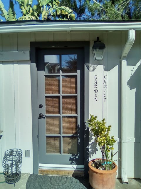 Entrance to the Garden Chalet