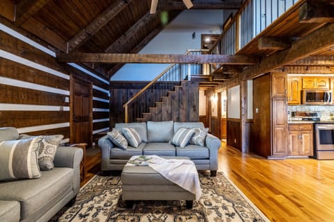Living room & loft view