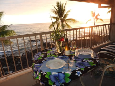 Retreat to the romantic views of stunning sunsets from your private lanai.