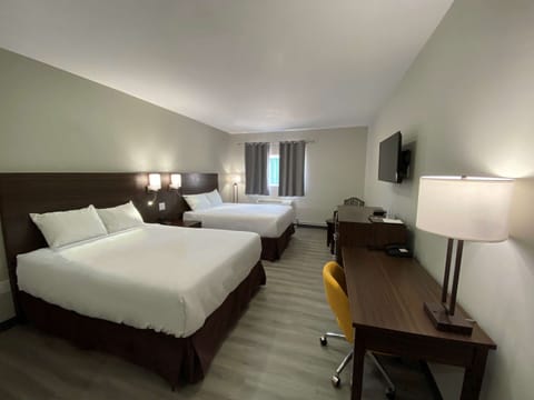 Standard Room, 2 Queen Beds, Non Smoking | Desk, soundproofing, free WiFi, bed sheets