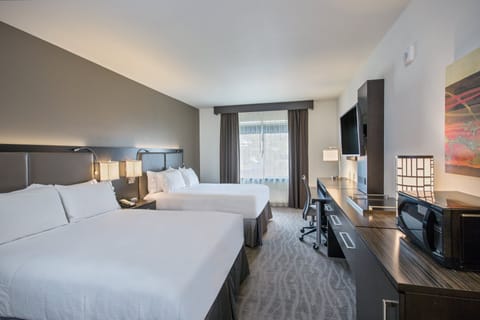 Standard Room, 2 Queen Beds | In-room safe, desk, blackout drapes, iron/ironing board