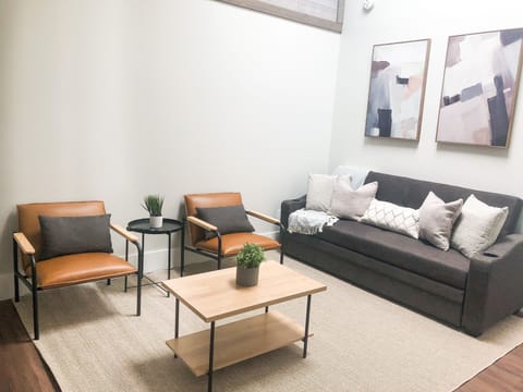 Living room with a pull out sofa