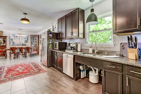 ADA Compliant Kitchen with Drip, French Press, Espresso Machine and More