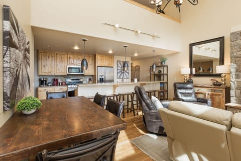 Main Living Space, Dining and Kitchen