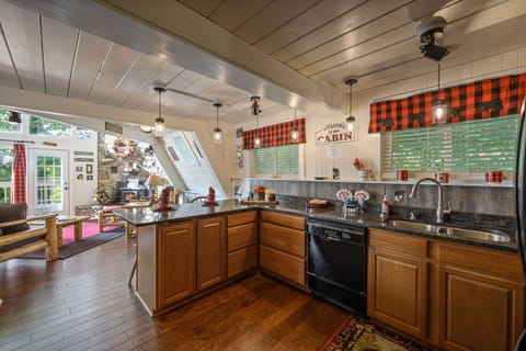 from the kitchen looking into living room 2 - open concept