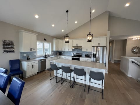 Our kitchen is fully equipped for all your cooking needs.