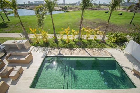 Overlooking Scenic El Cid Golf Course