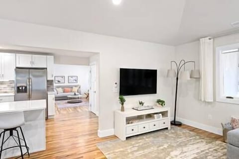 Main living area with view to 2nd living space