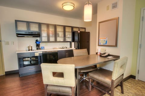 Suite, 1 Bedroom | Private kitchen | Full-size fridge, dishwasher, cookware/dishes/utensils