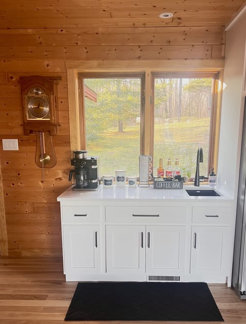 Coffee bar with sink
