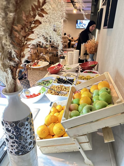 Daily buffet breakfast for a fee