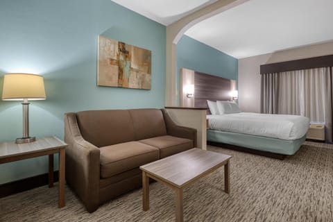 Suite, 1 King Bed, Non Smoking, Microwave | Pillowtop beds, desk, laptop workspace, WiFi
