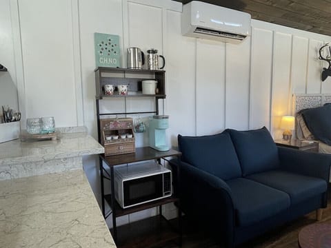 Coffee bar and sitting area.