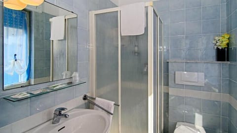 Standard Double or Twin Room | Bathroom | Shower, hair dryer, bidet, towels