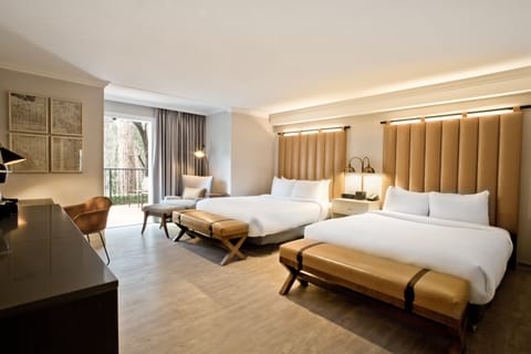 Premium bedding, pillowtop beds, in-room safe, desk