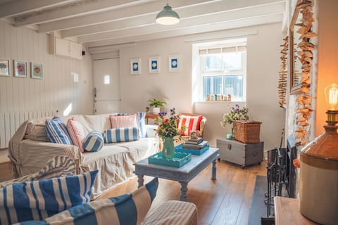 Cottage | Living area | Fireplace, DVD player