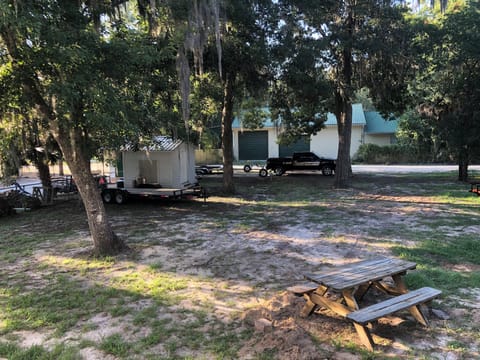 Plenty of parking for trailers and vehicles.