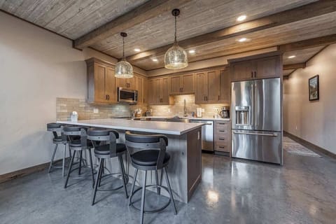 Fully equipped kitchen, all cooking utensils, and dinnerware, glassware provided. Just bring food to enjoy.