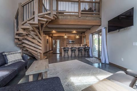 Enjoy MT both indoors and out... wooded luxury at it's finest. Easy access with great space for your and your family.