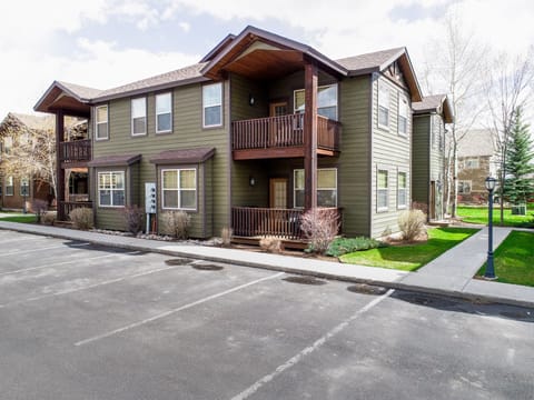 Parking area in front of condo