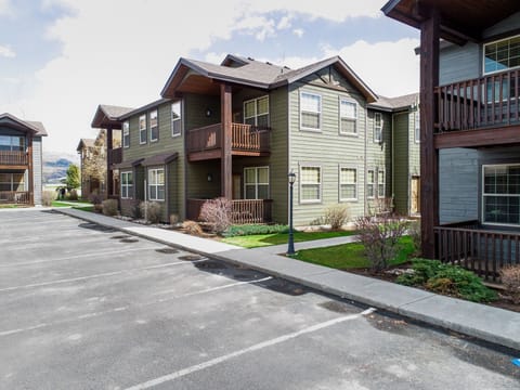 West-facing side of condo