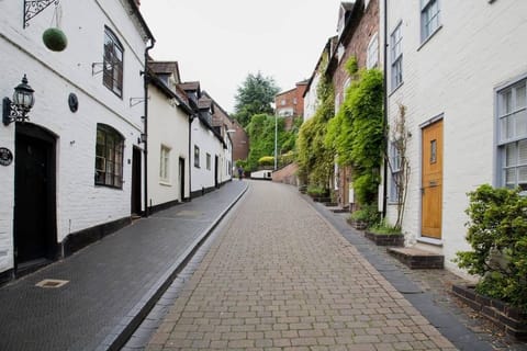 View up Cartway a route formerly used by laden donkeys on way up from Quayside