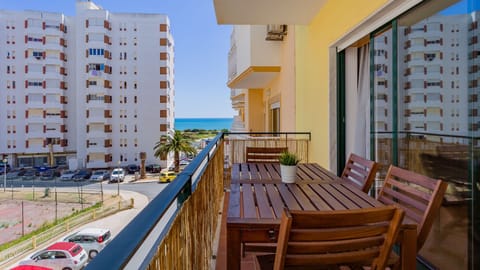 Enjoy al fresco dining with a stunning sea view and the vibrant city skyline from your private balcony.
#Balcony #SeaView #LovelyStay