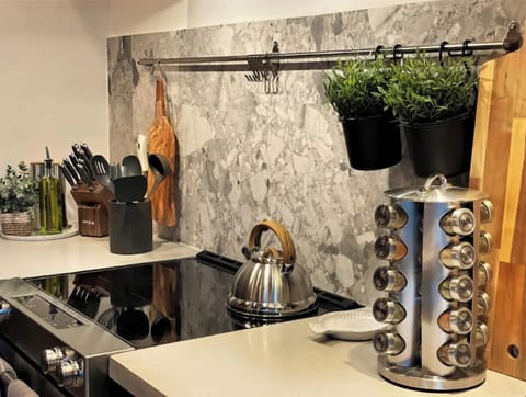 Spices and utensils provided for your use during your stay.