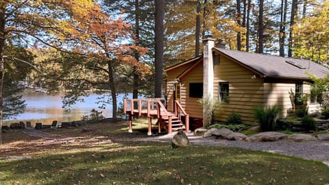 Fall is an incredible time at the cottage. When the sun sets, the lake shimmers with Fall colors in an absolutely ethereal way.