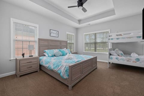 Bedroom #1 | King Bed | Twin Bunk Beds