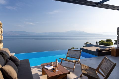 Premium Suite, 1 Bedroom, Private Pool, Sea View | Terrace/patio